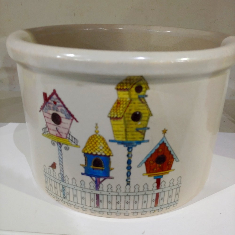 RRP Co. Crock 1 qt Birdhouse pattern